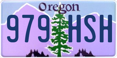 OR license plate 979HSH