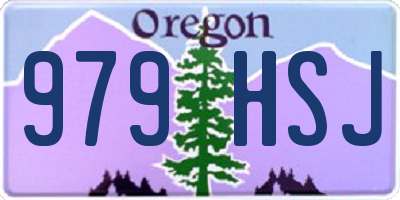 OR license plate 979HSJ