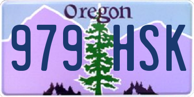 OR license plate 979HSK