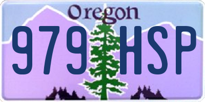 OR license plate 979HSP