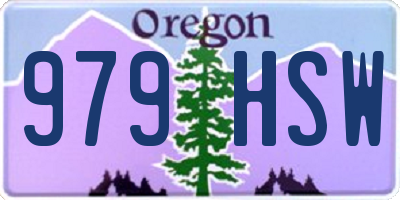 OR license plate 979HSW