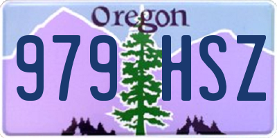 OR license plate 979HSZ