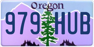 OR license plate 979HUB