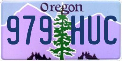 OR license plate 979HUC