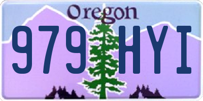 OR license plate 979HYI