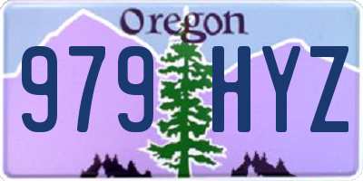 OR license plate 979HYZ
