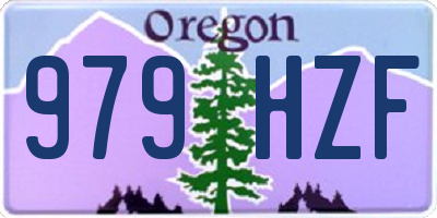 OR license plate 979HZF