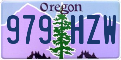 OR license plate 979HZW