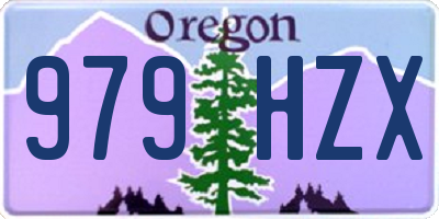 OR license plate 979HZX