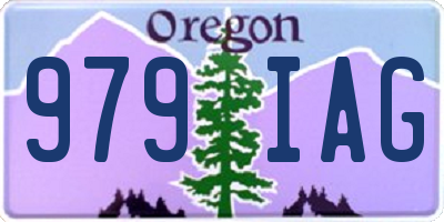 OR license plate 979IAG