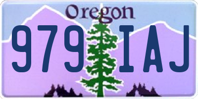 OR license plate 979IAJ