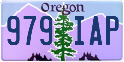 OR license plate 979IAP