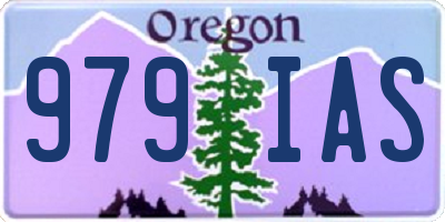 OR license plate 979IAS