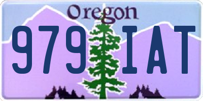 OR license plate 979IAT