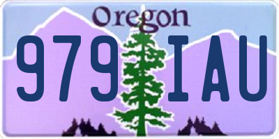 OR license plate 979IAU