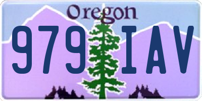OR license plate 979IAV
