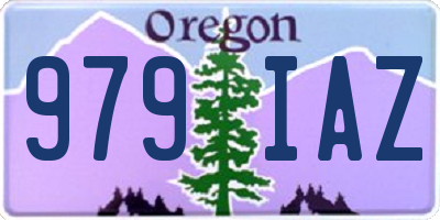 OR license plate 979IAZ