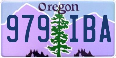 OR license plate 979IBA