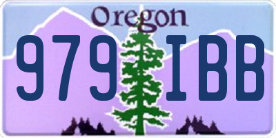 OR license plate 979IBB
