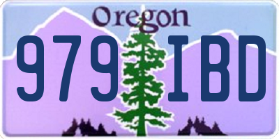 OR license plate 979IBD