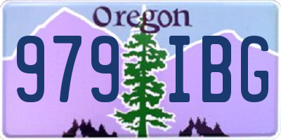 OR license plate 979IBG