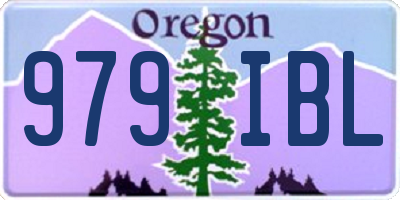 OR license plate 979IBL