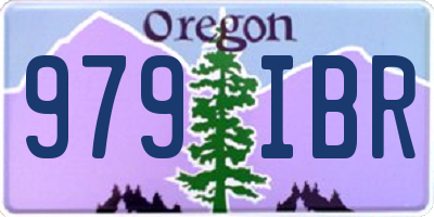 OR license plate 979IBR