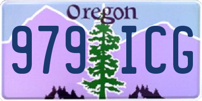 OR license plate 979ICG