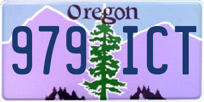 OR license plate 979ICT