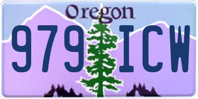 OR license plate 979ICW