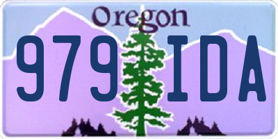 OR license plate 979IDA