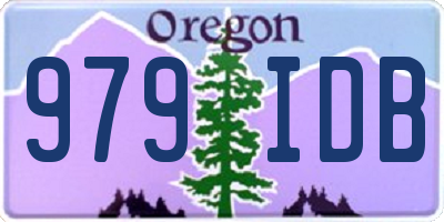 OR license plate 979IDB