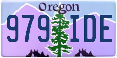 OR license plate 979IDE