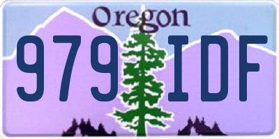 OR license plate 979IDF