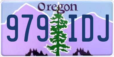 OR license plate 979IDJ