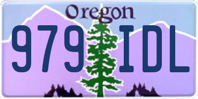 OR license plate 979IDL