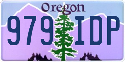 OR license plate 979IDP