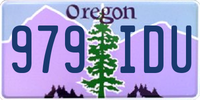 OR license plate 979IDU