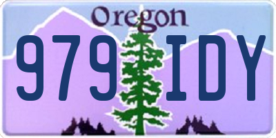 OR license plate 979IDY