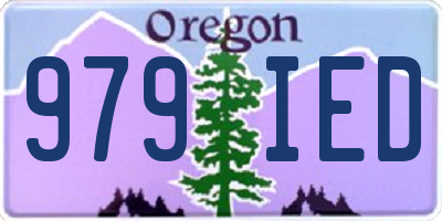 OR license plate 979IED