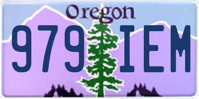 OR license plate 979IEM