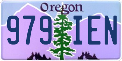 OR license plate 979IEN