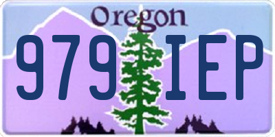OR license plate 979IEP