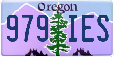 OR license plate 979IES