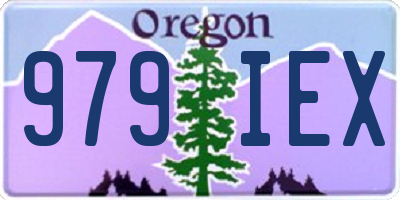 OR license plate 979IEX