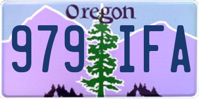 OR license plate 979IFA