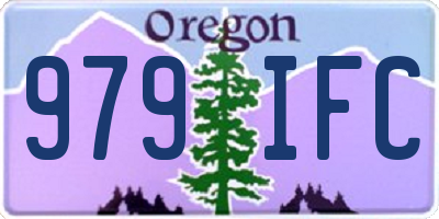 OR license plate 979IFC