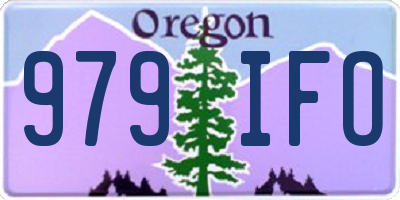 OR license plate 979IFO