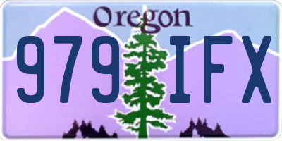 OR license plate 979IFX
