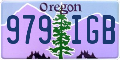OR license plate 979IGB